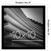 Picture of Americanflat 10x10 Picture Frame in Black - Thin Border Photo Frame with Shatter-Resistant Glass - Square Picture Frame with Hanging Hardware Included and Built-in Easel for Wall or Tabletop Display