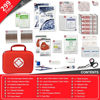 Picture of 299PCS First Aid Kit Portable Red Camping Essentials Multiple Purpose Survival Kits Plus Case Emergency Set Outdoor Backpacking Gear Suitable for Hiking School Car Home YIDERBO