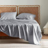 Picture of Bedsure Queen Sheets, Rayon Derived from Bamboo, Queen Cooling Sheet Set, Deep Pocket Up to 16", Breathable & Soft Bed Sheets, Hotel Luxury Silky Bedding Sheets & Pillowcases, Silver Grey