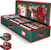 Picture of Premium Gift Wrap Organizer, Christmas Wrapping Paper Storage Bag w/Useful Pockets for Xmas Accessories, Fits upto 24 Rolls, Large Capacity Storage Box, 1 Count (Pack of 1)