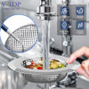 Picture of V-TOP Strainer Stopper 4 Pack, Universal Silicone Kitchen Drain Strainer Cover Plug Stopper Kit, 4.5 Inch Stainless Steel Filter Strainer, Food Catcher for Kitchen