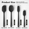 Picture of ChefAide 4 Pieces Silicone Spatula Set, Food Grade Rubber Spatula, Upgrade Strong Handle with Ergonomic Grip, Heat Resistant for Nonstick Cookware, Cooking