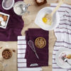 Picture of KitchenAid Albany Kitchen Towel 4-Pack Set, Boysenberry Purple/White, 16"x26"