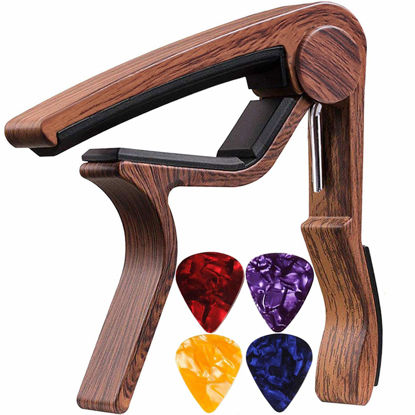 Picture of Guitar Capo Acoustic and Electric Guitars Trigger Capo 6 String Guitar Capo