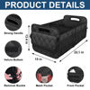 Picture of Deosk Car Trunk Organzier and Storage with 6 Big Pocket,Car Accessories for Women/Men 70L Waterproof Polyester Trunk Organzier for Car/SUV/Minivan/Truck(Large, Black)