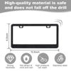 Picture of QUANQIUFEI Bling License Plate Frames for Women, Sparkly Rhinestone Diamond Car Accessories with Glitter Crystal Caps (1 Pack Black)