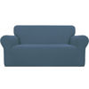 Picture of Easy-Going Stretch Loveseat Slipcover 1-Piece Sofa Cover Furniture Protector Couch Soft with Elastic Bottom for Kids Polyester Spandex Jacquard Fabric Small Checks (Loveseat, Bluestone)