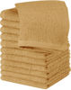 Picture of Utopia Towels 12 Pack Cotton Washcloths Set - 100% Ring Spun Cotton, Premium Quality Flannel Face Cloths, Highly Absorbent and Soft Feel Fingertip Towels (Beige)