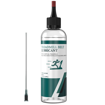 Picture of Treadmill Belt Lubricant, 100% Silicone Treadmill Lube High-Temperature Resistant Stable Lubricant, with Application Tubes and Precision Screw Caps 500cs, 4.2 Ounce