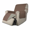 Picture of Easy-Going Recliner Sofa Slipcover Reversible Sofa Cover Water Resistant Couch Cover Furniture Protector with Elastic Straps for Pets Kids Children Dog Cat (Recliner, Brown/Beige)