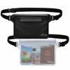 Picture of AiRunTech Waterproof Pouch with Waist Strap (2 Pack) | Beach Accessories Best Way to Keep Your Phone and Valuables Safe and Dry | Perfect for Boating Swimming Snorkeling Kayaking Beach Pool Water Park