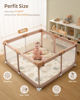 Picture of Blissful Diary Baby Play Mats for Floor, 50x50 Playpen Mat, Thicken Cushioning Padding Foam Playmate for Baby and Toddlers Infants, Non-Slip & Machine Washable, Earth Tones Design