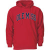 Picture of Barnesmith University of Mississippi Ole Miss Rebels Hooded Sweatshirt, Heritage, Red, Small