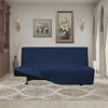 Picture of Easy-Going Futon Sofa Slipcover Reversible Sofa Cover Armless Futon Cover Furniture Protector Couch Cover Water Resistant Pets, Kids, Children, Dog, Cat (Futon, Navy/Navy)