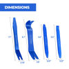 Picture of Auto Trim Removal Tool Set - 4pcs (No Scratch Plastic Pry Tool Kit) - Auto Trim Tool Car Tools, Easy Door Panel Removal Tool, Fastener Removal, Clip, Molding, Dashboards, Interior Trim Tools