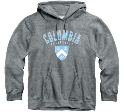 Picture of Barnesmith Columbia University Lions Hooded Sweatshirt, Heritage, Charcoal Grey, Large