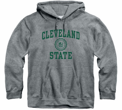 Picture of Barnesmith Cleveland State University Vikings Hooded Sweatshirt, Heritage, Charcoal Grey, XX-Large
