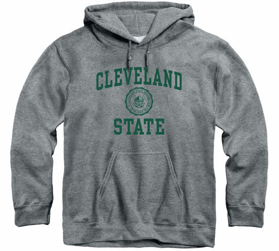 Picture of Barnesmith Cleveland State University Vikings Hooded Sweatshirt, Heritage, Charcoal Grey, XX-Large