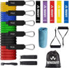 Picture of WHATAFIT Resistance Bands, Exercise Bands，Resistance Bands for Working Out, Work Out Bands with Handles for Men and Women Fitness, Strength Training Home Gym Equipment