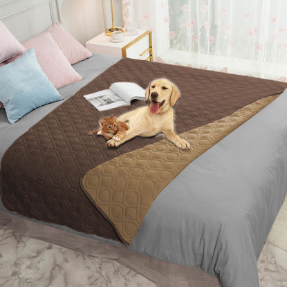 Picture of Ameritex Waterproof Dog Bed Cover Pet Blanket for Furniture Bed Couch Sofa Reversible