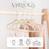 Picture of HOUSE DAY Premium Velvet Hangers, Non-Slip Thin Flocked Felt Hangers, Sturdy Clothes Hangers Heavy Duty Coat Hangers & Suit Hangers, Durable Suit Hangers for Closet Space Saving (20 Pack, Beige)