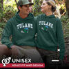 Picture of Campus Colors Adult Arch & Logo Soft Style Gameday Hooded Sweatshirt (Tulane Green Wave - Green, Small)
