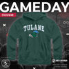Picture of Campus Colors Adult Arch & Logo Soft Style Gameday Hooded Sweatshirt (Tulane Green Wave - Green, Medium)