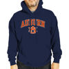Picture of Campus Colors Adult Arch & Logo Soft Style Gameday Hooded Sweatshirt (Auburn Tigers - Navy, X-Large)