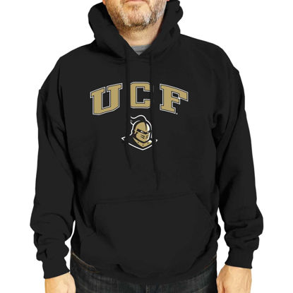 Picture of Campus Colors Adult Arch & Logo Soft Style Gameday Hooded Sweatshirt (Central Florida Knights - Black, XX-Large)