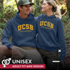 Picture of Campus ColorsCampus Colors Adult Arch & Logo Soft Style Gameday Hooded Sweatshirt (UCSB Gauchos - Blue, XX-Large)
