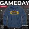 Picture of Campus ColorsCampus Colors Adult Arch & Logo Soft Style Gameday Hooded Sweatshirt (UCSB Gauchos - Blue, XX-Large)