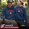 Picture of Campus Colors Adult Arch & Logo Soft Style Gameday Hooded Sweatshirt (Arizona Wildcats - Navy, Large)