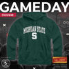 Picture of Campus Colors Adult Arch & Logo Soft Style Gameday Hooded Sweatshirt (Michigan State Spartans - Green, Medium)