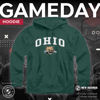 Picture of Campus Colors Adult Arch & Logo Soft Style Gameday Hooded Sweatshirt (Ohio Bobcats - Green, Small)