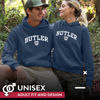 Picture of Campus Colors Adult Arch & Logo Soft Style Gameday Hooded Sweatshirt (Butler Bulldogs - Blue, Large)