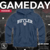 Picture of Campus Colors Adult Arch & Logo Soft Style Gameday Hooded Sweatshirt (Butler Bulldogs - Blue, Large)