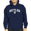 Picture of Campus Colors Adult Arch & Logo Soft Style Gameday Hooded Sweatshirt (Butler Bulldogs - Navy, Medium)