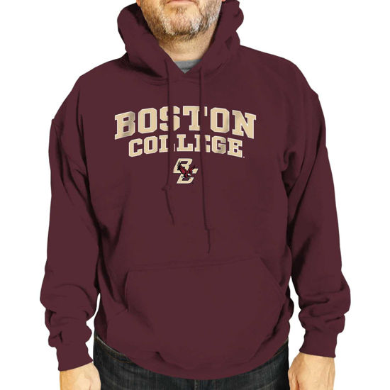 Picture of Campus Colors Adult Arch & Logo Soft Style Gameday Hooded Sweatshirt (Boston College Eagles - Maroon, Large)