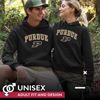 Picture of Campus Colors Adult Arch & Logo Soft Style Gameday Hooded Sweatshirt (Purdue Boilermakers - Black, XX-Large)