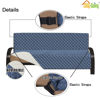 Picture of Easy-Going Futon Sofa Slipcover Reversible Sofa Cover Armless Futon Cover Furniture Protector Couch Cover Water Resistant Pets Kids Children Dog Cat (Futon, Dark Blue/Ivory)