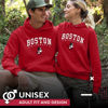 Picture of Campus Colors Adult Arch & Logo Soft Style Gameday Hooded Sweatshirt (Boston Terriers - Red, X-Large)