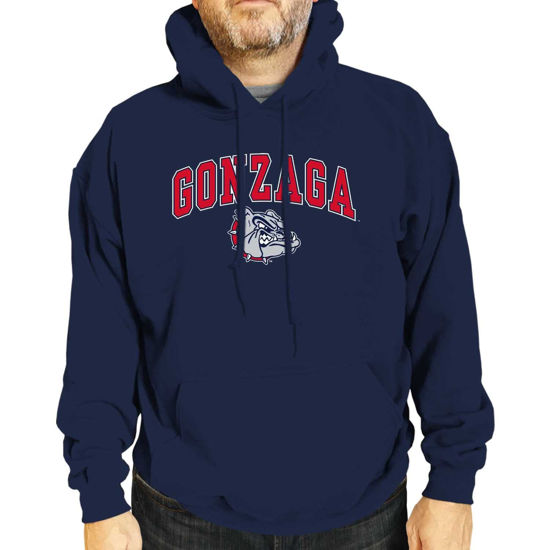 Picture of Campus ColorsCampus Colors Adult Arch & Logo Soft Style Gameday Hooded Sweatshirt (Gonzaga Bulldogs - Blue, XX-Large)