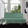 Picture of Easy-Going Futon Sofa Slipcover Reversible Sofa Cover Armless Futon Cover Furniture Protector Couch Cover Water Resistant Pets, Kids, Children, Dog, Cat (Futon, Cyan/Ivory)