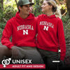 Picture of Campus Colors Adult Arch& Logo Soft Style Gameday Hooded Sweatshirt (Nebraska Cornhuskers - Red, Large)
