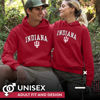 Picture of Campus Colors Adult Arch & Logo Soft Style Gameday Hooded Sweatshirt (Indiana Hoosiers - Crimson, Small)