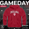 Picture of Campus Colors Adult Arch & Logo Soft Style Gameday Hooded Sweatshirt (Indiana Hoosiers - Crimson, Medium)