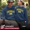 Picture of Campus Colors Michigan Wolverine Midsize Logo Hooded Sweatshirt, Medium