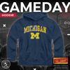 Picture of Campus Colors Michigan Wolverine Midsize Logo Hooded Sweatshirt, Medium