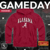 Picture of Campus Colors Adult Arch & Logo Soft Style Gameday Hooded Sweatshirt (Alabama Crimson Tide - Crimson, Small)