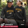 Picture of Campus Colors Adult Arch & Logo Soft Style Gameday Hooded Sweatshirt (Missouri Tigers - Black, Small)